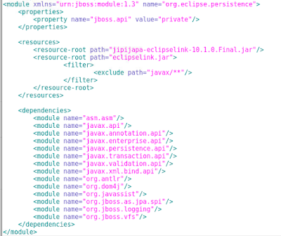 Configuración EclipseLink en WildFly