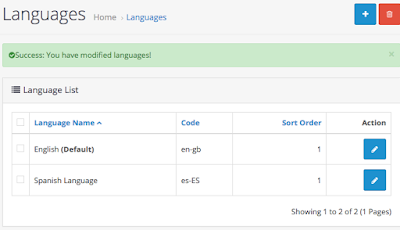 How to Install Spanish Language in OpenCart