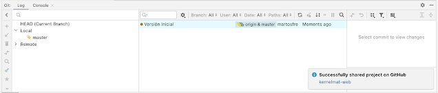 Subir un proyecto directamente a Github desde IntelliJ